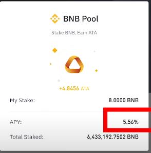 Earning Free Tokens: Staking BNB in the ATA Pool